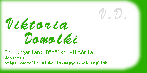 viktoria domolki business card